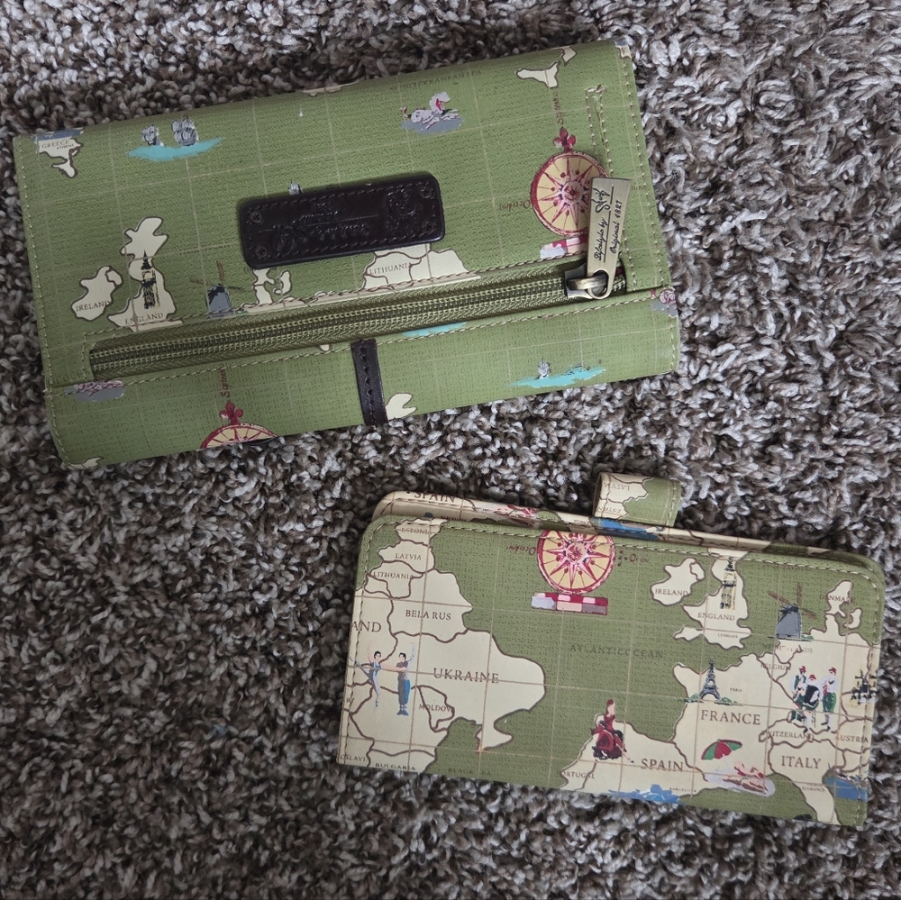 Green Map Print Women's Wallet